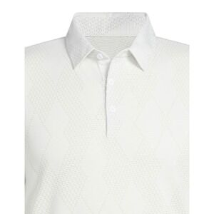 Adidas Mens Ultimate365 Micro Texture White Diamond Golf Polo Shirt Medium $70